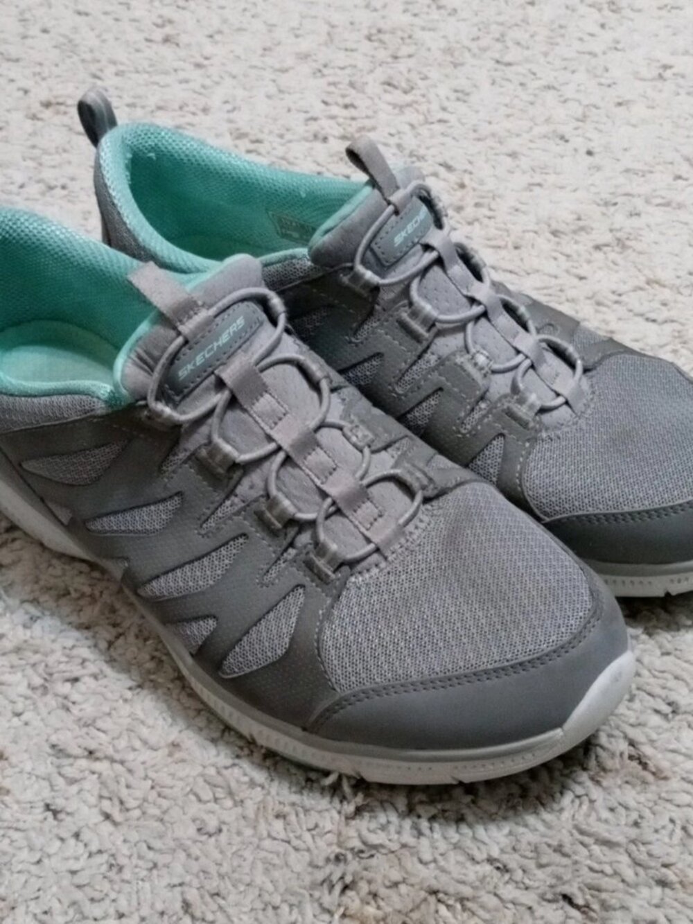 Skechers Relaxed Fit: Gratis – Gratitude Womens Walking Shoes Size 10 Gray,